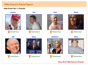 Mike Pence MySpace
